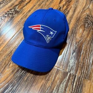 NFL Vintage New England Patriot Snap Back Hat Royal Blue Logo Annco Mens Women's